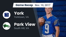Recap: York  vs. Park View  2017