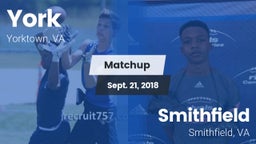 Matchup: York  vs. Smithfield  2018