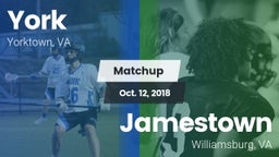 Matchup: York  vs. Jamestown  2018