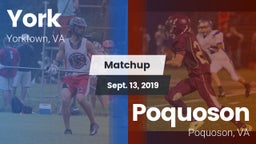 Matchup: York  vs. Poquoson  2019