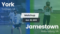 Matchup: York  vs. Jamestown  2019