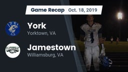 Recap: York  vs. Jamestown  2019