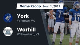Recap: York  vs. Warhill  2019