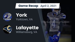 Recap: York  vs. Lafayette  2021