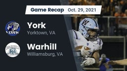 Recap: York  vs. Warhill  2021