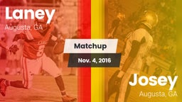 Matchup: Laney  vs. Josey  2016