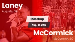 Matchup: Laney  vs. McCormick  2018