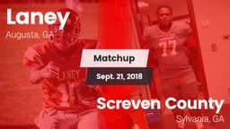 Matchup: Laney  vs. Screven County  2018