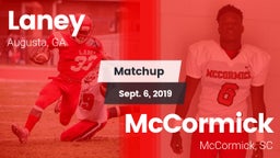 Matchup: Laney  vs. McCormick  2019