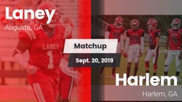 Matchup: Laney  vs. Harlem  2019