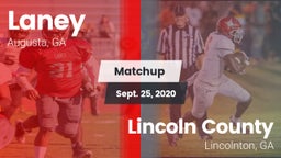 Matchup: Laney  vs. Lincoln County  2020