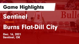 Sentinel  vs Burns Flat-Dill City Game Highlights - Dec. 16, 2021