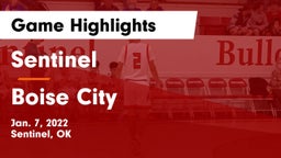 Sentinel  vs Boise City  Game Highlights - Jan. 7, 2022