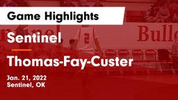 Sentinel  vs Thomas-Fay-Custer  Game Highlights - Jan. 21, 2022