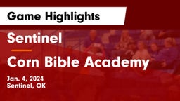 Sentinel  vs Corn Bible Academy  Game Highlights - Jan. 4, 2024