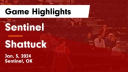 Sentinel  vs Shattuck  Game Highlights - Jan. 5, 2024