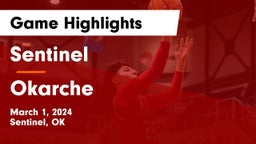 Sentinel  vs Okarche  Game Highlights - March 1, 2024