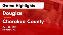 Douglas  vs Cherokee County  Game Highlights - Oct. 17, 2019