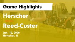 Herscher  vs Reed-Custer  Game Highlights - Jan. 10, 2020