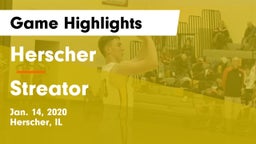 Herscher  vs Streator  Game Highlights - Jan. 14, 2020