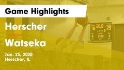 Herscher  vs Watseka Game Highlights - Jan. 25, 2020