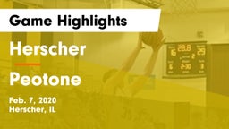 Herscher  vs Peotone  Game Highlights - Feb. 7, 2020