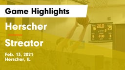 Herscher  vs Streator Game Highlights - Feb. 13, 2021
