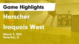 Herscher  vs Iroquois West  Game Highlights - March 3, 2021