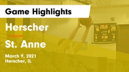 Herscher  vs St. Anne Game Highlights - March 9, 2021
