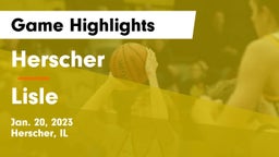 Herscher  vs Lisle  Game Highlights - Jan. 20, 2023