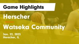 Herscher  vs Watseka Community  Game Highlights - Jan. 22, 2023