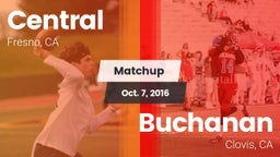 Matchup: Central  vs. Buchanan  2016