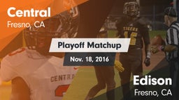 Matchup: Central  vs. Edison  2016