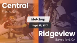 Matchup: Central  vs. Ridgeview  2017
