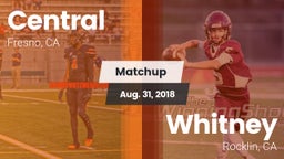 Matchup: Central  vs. Whitney  2018