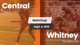 Matchup: Central  vs. Whitney  2019