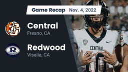 Recap: Central  vs. Redwood  2022