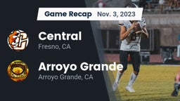 Recap: Central  vs. Arroyo Grande  2023