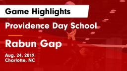 Providence Day School vs Rabun Gap Game Highlights - Aug. 24, 2019