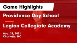 Providence Day School vs Legion Collegiate Academy Game Highlights - Aug. 24, 2021