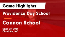 Providence Day School vs Cannon School Game Highlights - Sept. 28, 2021