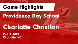 Providence Day School vs Charlotte Christian  Game Highlights - Oct. 3, 2023