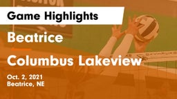 Beatrice  vs Columbus Lakeview Game Highlights - Oct. 2, 2021