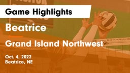 Beatrice  vs Grand Island Northwest  Game Highlights - Oct. 4, 2022