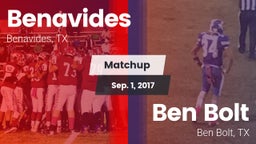 Matchup: Benavides High vs. Ben Bolt  2017
