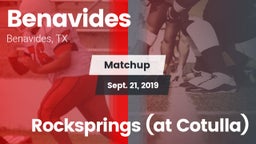 Matchup: Benavides High vs. Rocksprings (at Cotulla) 2019