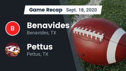 Recap: Benavides  vs. Pettus  2020