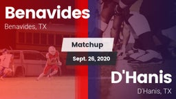 Matchup: Benavides High vs. D'Hanis  2020