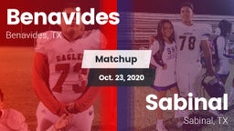 Matchup: Benavides High vs. Sabinal  2020