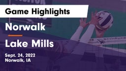 Norwalk  vs Lake Mills  Game Highlights - Sept. 24, 2022